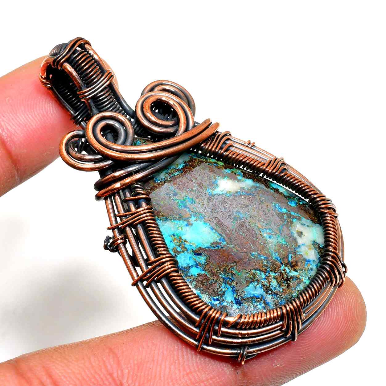 Tranquil Spirit – Turquoise Copper Pendant