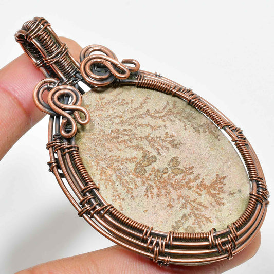 Gaia’s Embrace – Earthstone Copper Pendant