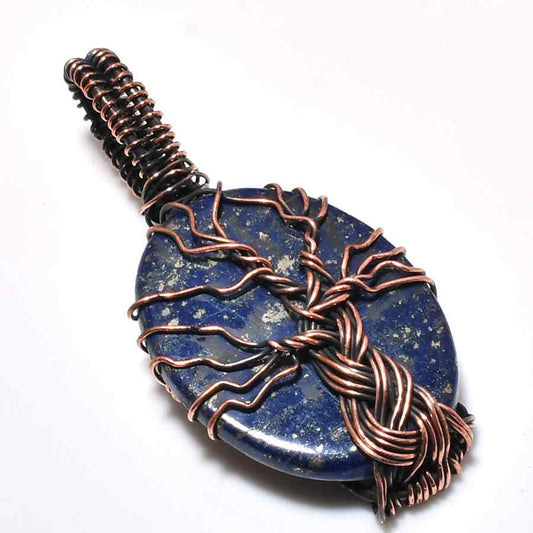 Wisdom’s Arbor – Lapis Tree of Life Pendant