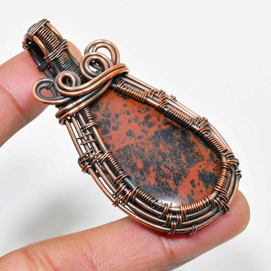 Gaia’s Harmony – Jasper & Copper Pendant