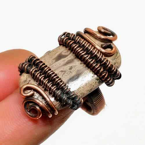 Earthsong – Copper-Wrapped Stone Ring