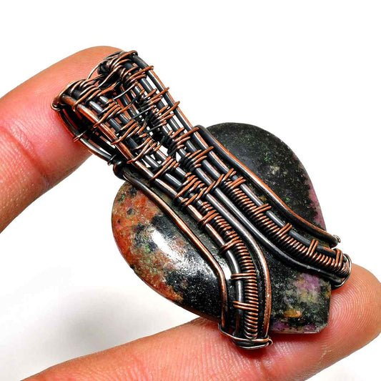Earthbound Heart – Jasper Copper Pendant