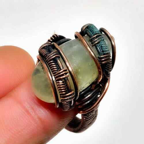 Clarity’s Embrace – Fluorite Copper Ring