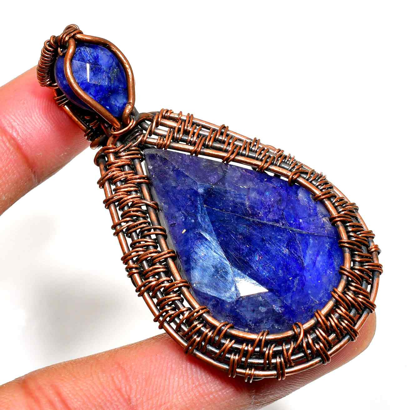 Azure Whisper – Kyanite Copper Pendant