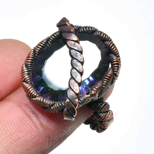 Aurora’s Aura – Mystic Opal Copper Ring