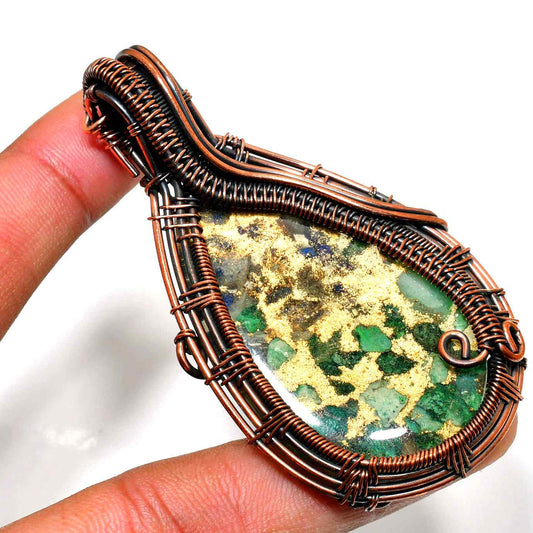 Serenity’s Embrace – Amethyst & Copper Pendant