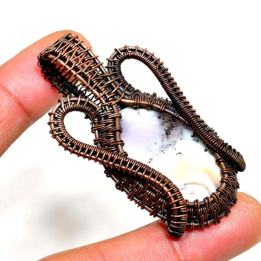 Elysian Aura – Amethyst Copper Pendant