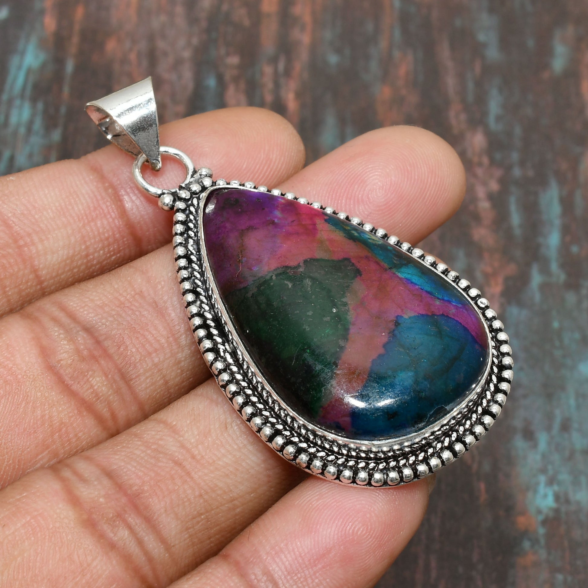 Aurora’s Muse – Sterling Silver Gemstone Pendant