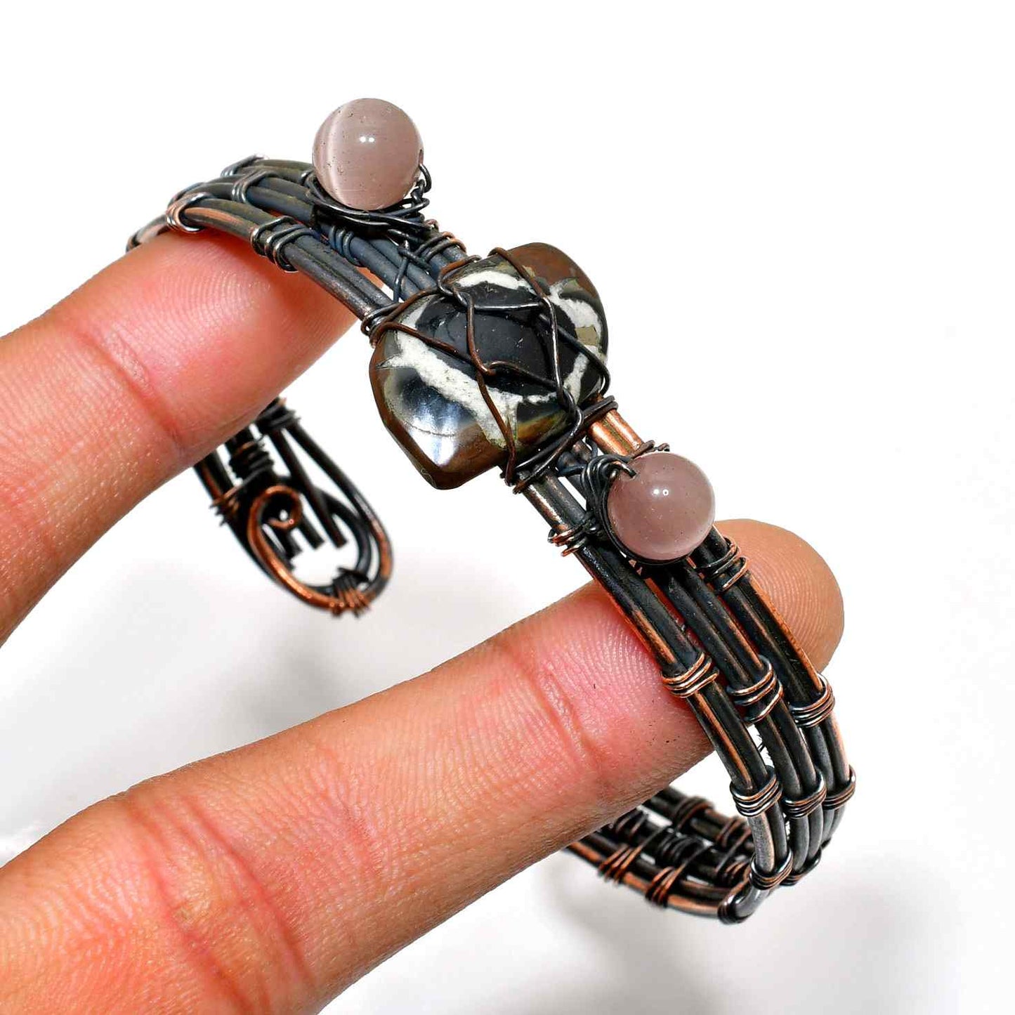 Serenity Shield – Black Tourmaline & Copper Bracelet