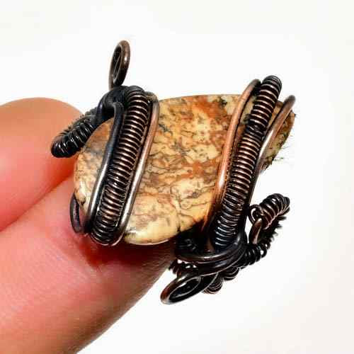 Rooted Spirit – Jasper & Copper Pendant