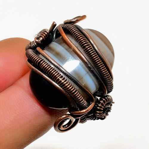 Earth’s Anchor – Oxidized Copper Hematite Pendant