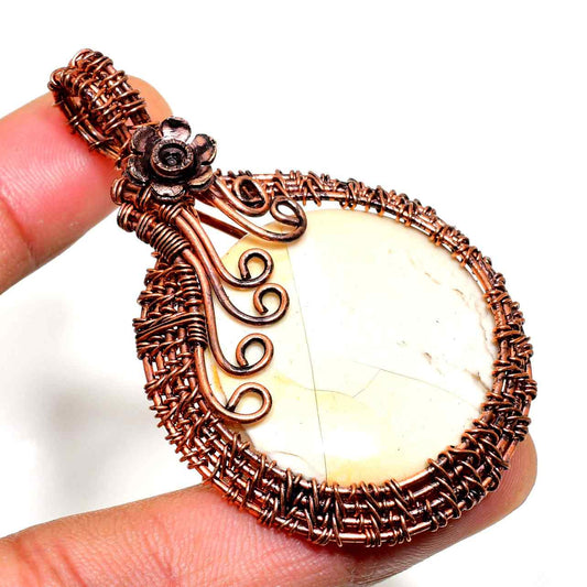 Gaia’s Embrace – Copper Quartz Pendant