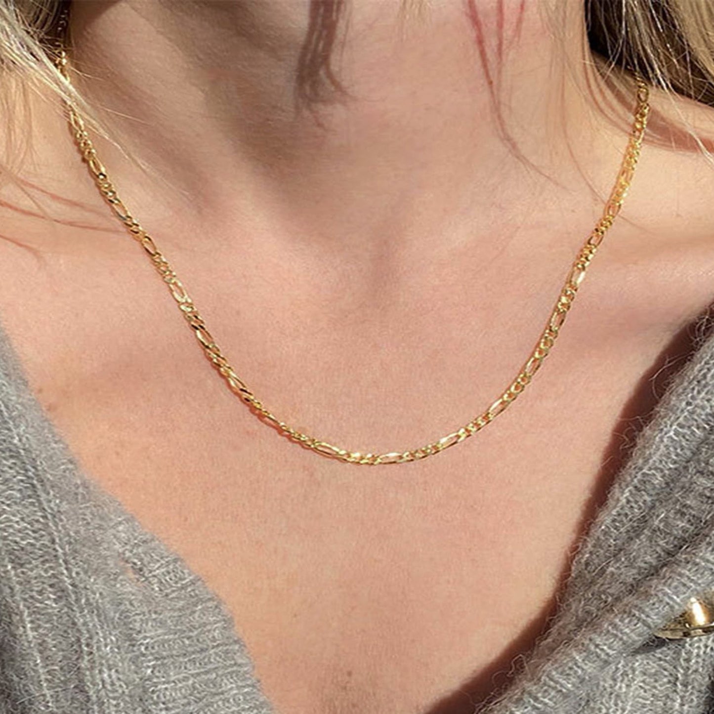 Pristine Figaro Chain Necklace