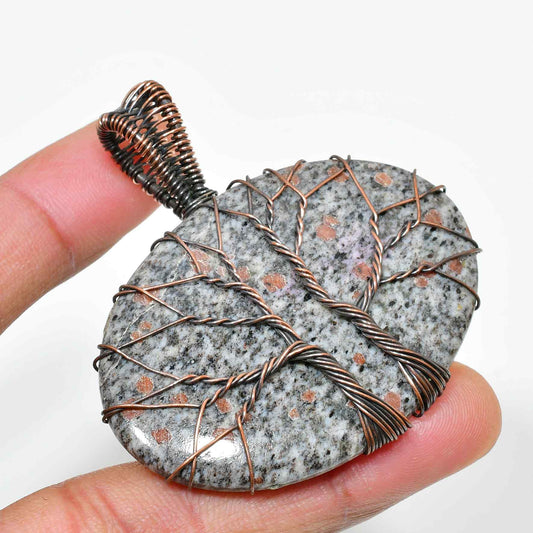 Gaia’s Anchor – Granite Copper Pendant