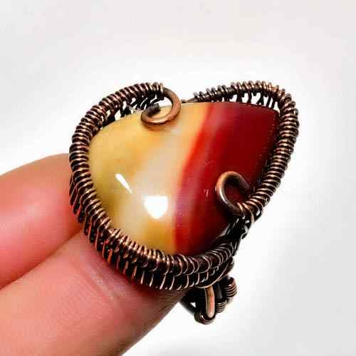 Gaia’s Embrace – Copper-Wrapped Agate Pendant