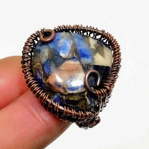 Celestial Wisdom – Lapis Lazuli Copper Ring