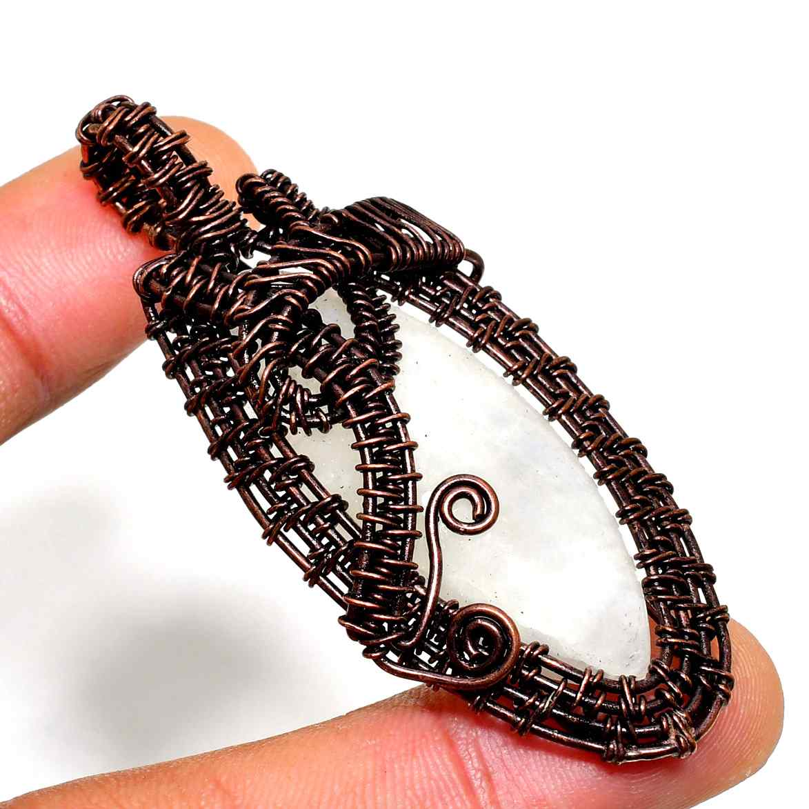 Luna’s Aura – Amethyst Copper Pendant