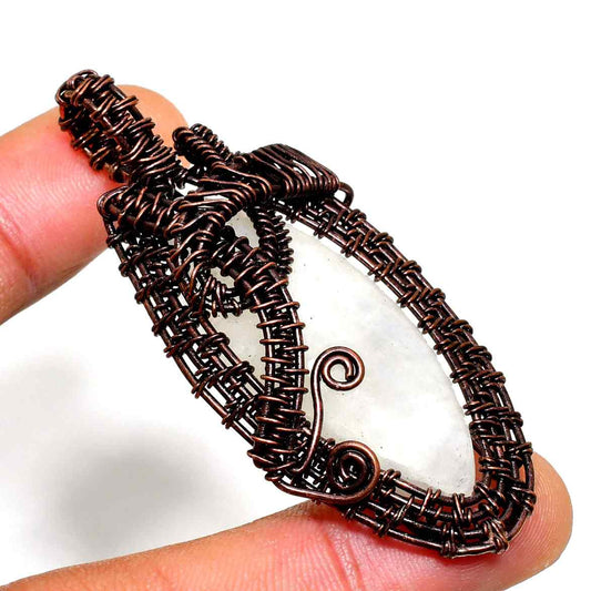 Luna’s Aura – Amethyst Copper Pendant