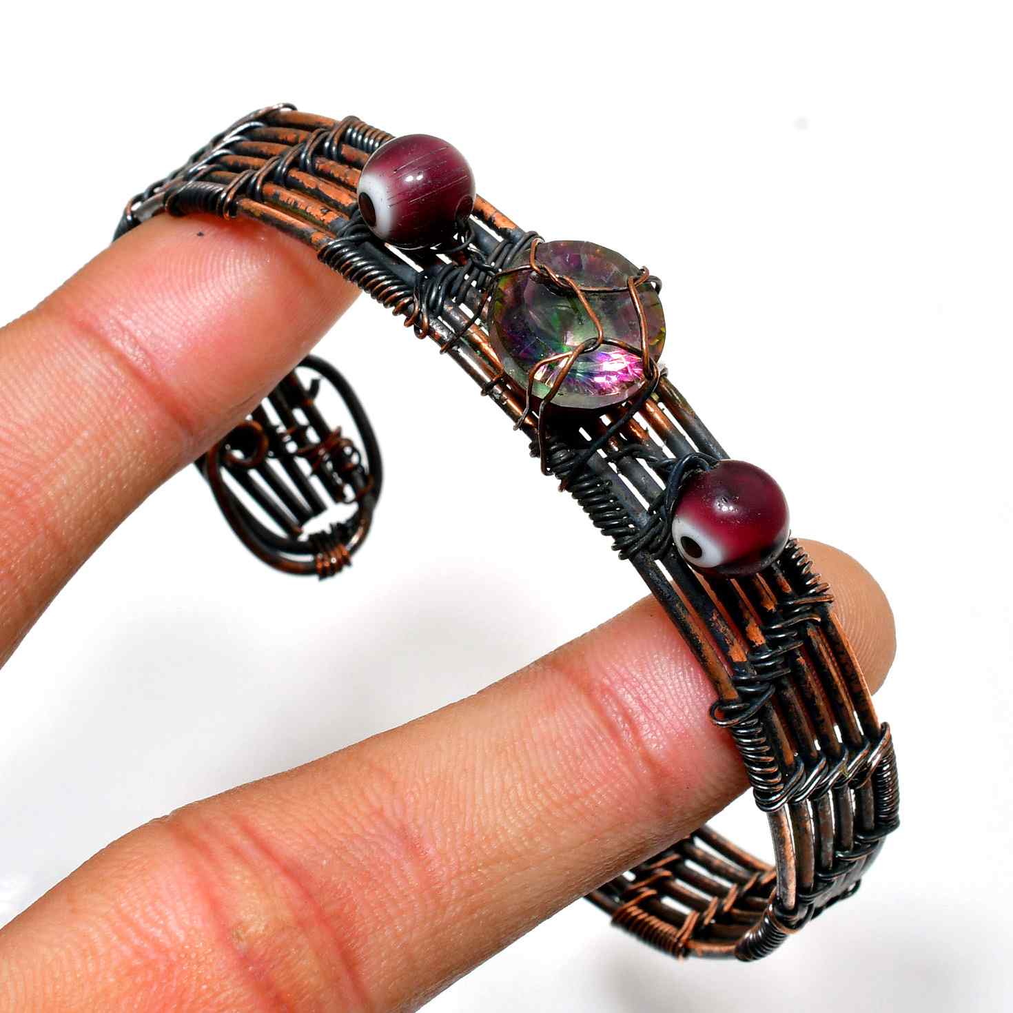 Gaia’s Balance – Tourmaline Copper Bracelet
