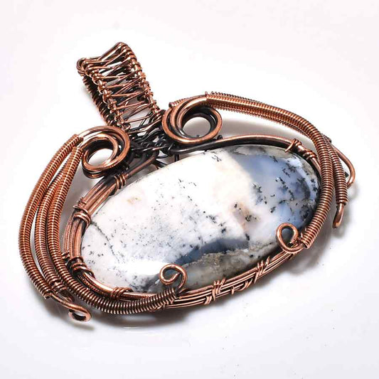 Serenity Stone – Marble & Copper Pendant