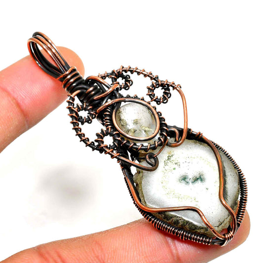 Terra’s Embrace – Dark Copper Agate Pendant