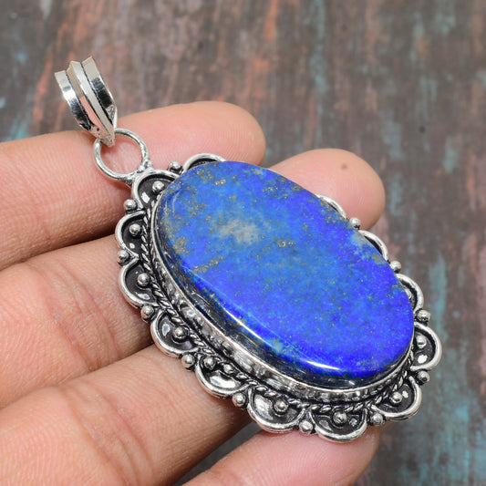Wisdom’s Whisper – Lapis Lazuli Sterling Silver Pendant