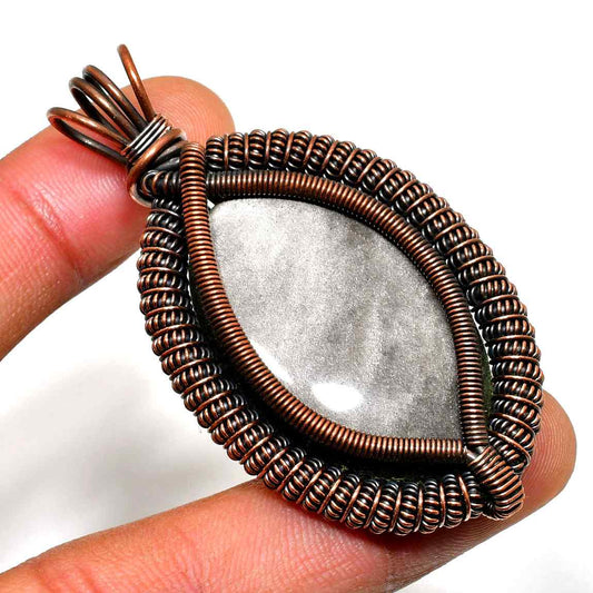 Terra’s Embrace – Oxidized Copper Aura Pendant