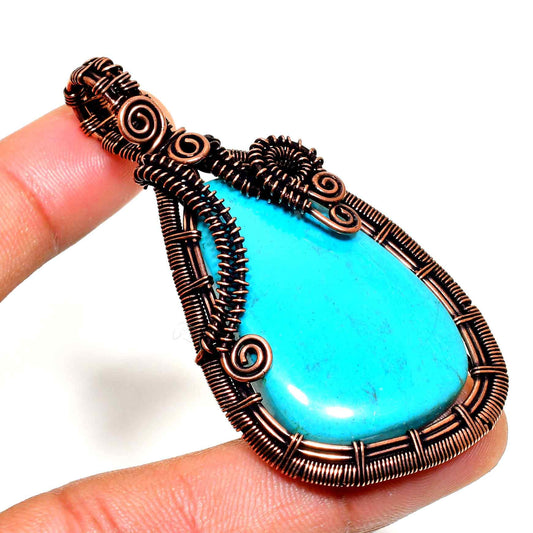 Sapphire Dream – Turquoise Copper Pendant