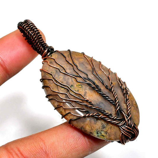 Gaia’s Embrace – Tree of Life Copper Pendant