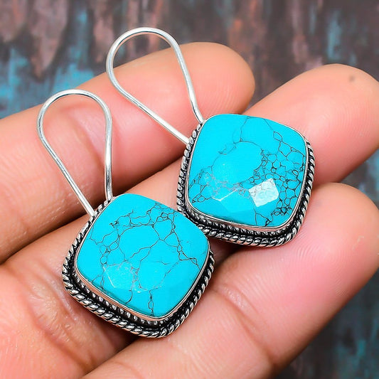 Tranquil Dream – Sterling Silver Turquoise Earrings
