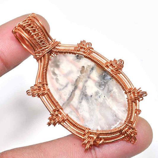 Seraphina’s Harmony – Amethyst Copper Pendant