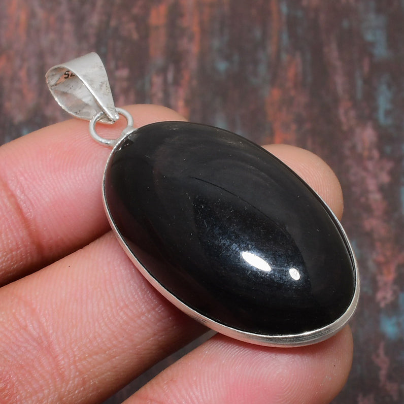 Guardian’s Core – Black Onyx Sterling Silver Pendant