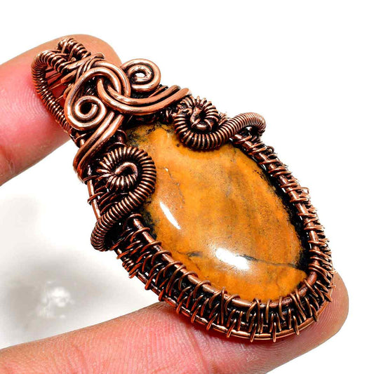 Orion’s Roar – Tiger’s Eye Copper Pendant