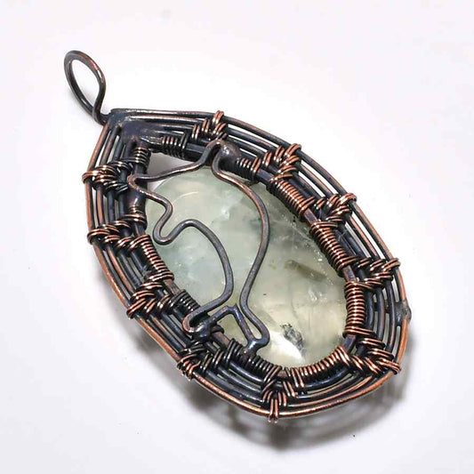 Gaia’s Harmony – Fluorite Copper Pendant