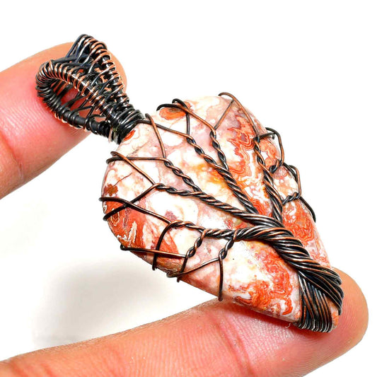 Earth’s Embrace – Jasper Copper Heart Pendant