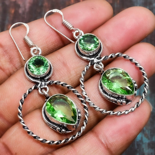 Nature’s Renewal – Peridot & Sterling Silver Earrings