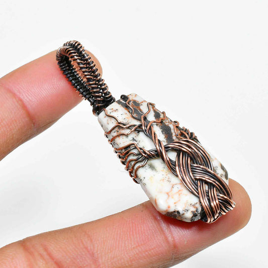 Terra’s Embrace – Antique Copper Grounding Pendant