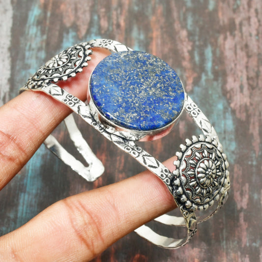 Azure Wisdom – Lapis Lazuli Cuff