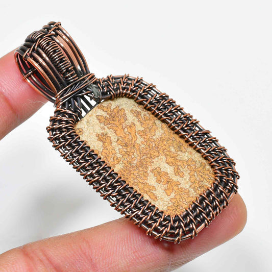 Terra’s Embrace – Jasper Copper Pendant