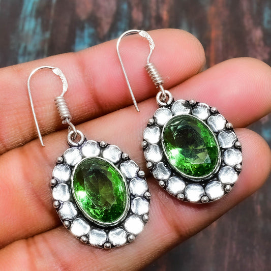 Renewal’s Grace – Peridot Sterling Silver Earrings