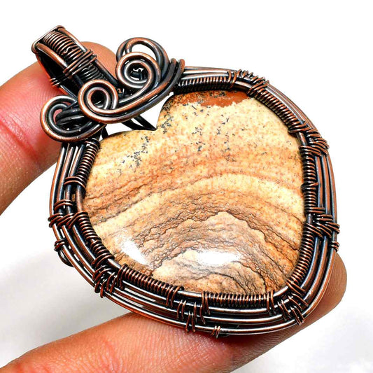 Desert’s Embrace – Oxidized Copper Grounding Pendant