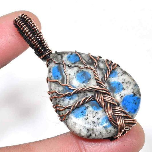 Arbor Harmony – Copper Tree of Life Teardrop Pendant