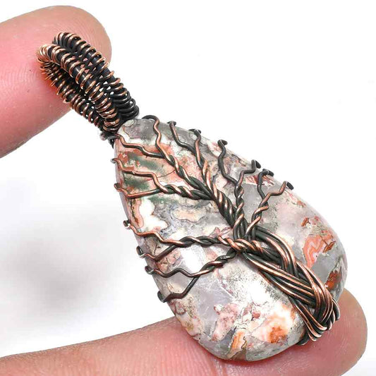 Earth’s Whisper – Agate & Copper Pendant