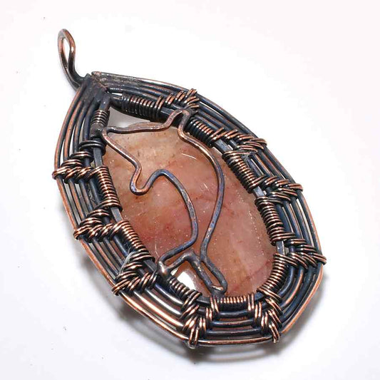 Luna’s Aura – Amethyst Copper Pendant