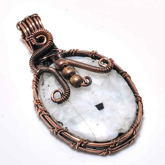 Gaia’s Embrace – Copper Wire Wrapped Jasper Pendant