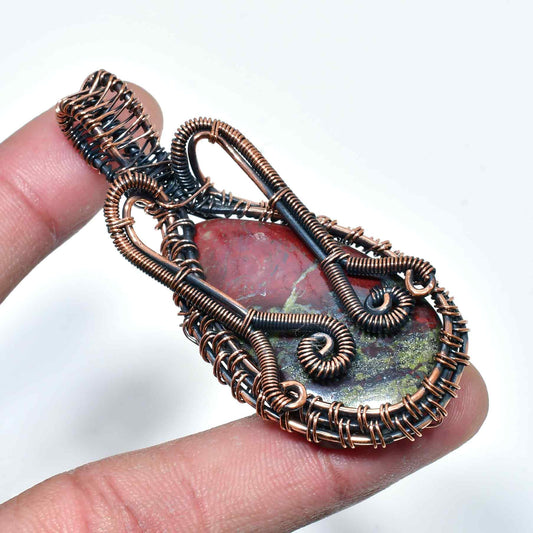 Gaia’s Grace – Jasper Copper Pendant