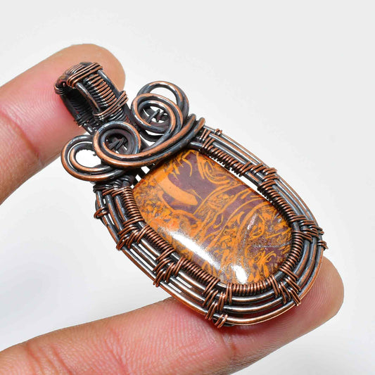 Earthsong – Jasper Copper Pendant
