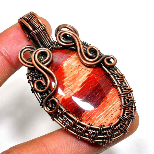 Courage’s Coil – Tiger’s Eye Copper Pendant