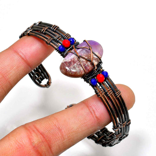 Serenity’s Edge – Amethyst Copper Cuff