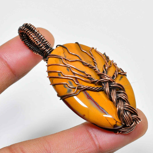 Earthfire Embrace – Tiger’s Eye Copper Pendant